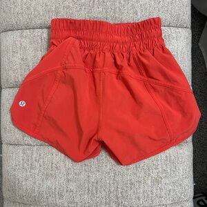 Lululemon Athletica Red Athletic Shorts